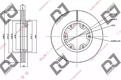 Тормозной диск DJ PARTS BD1063